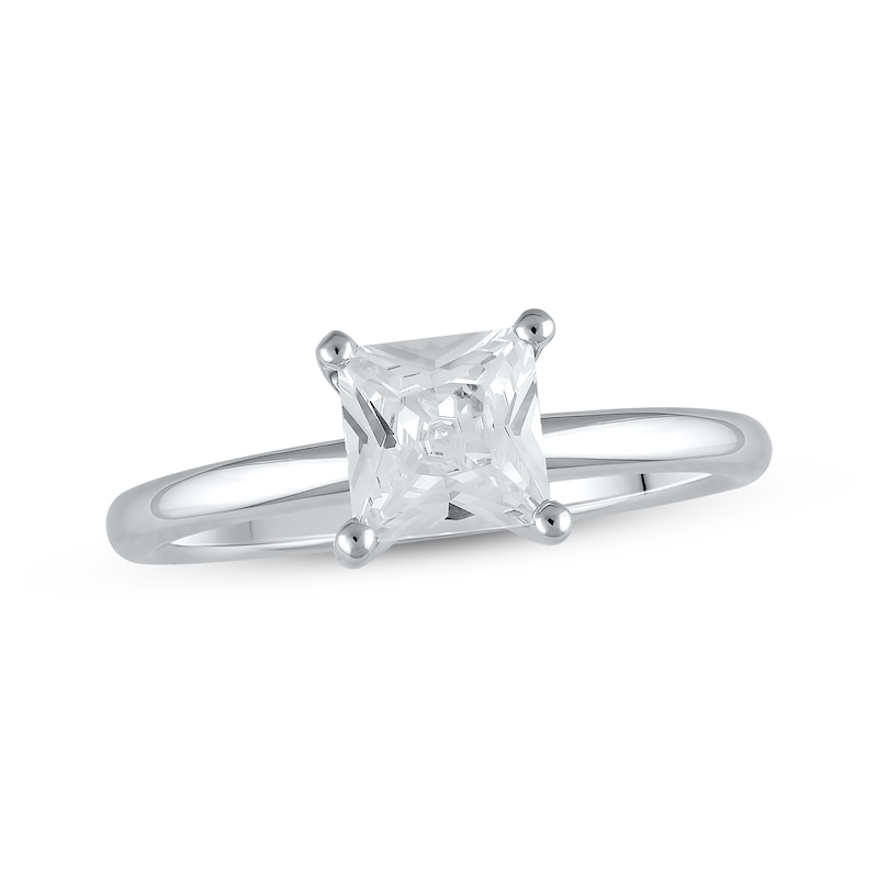 Main Image 1 of Now + Forever Lab-Grown Diamonds Princess-Cut Solitaire Engagement Ring 1-1/4 ct tw 14K White Gold (I/SI2)