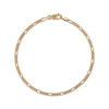Thumbnail Image 0 of Hollow Figaro Chain Bracelet 3.55mm 14K Yellow Gold 7.5”
