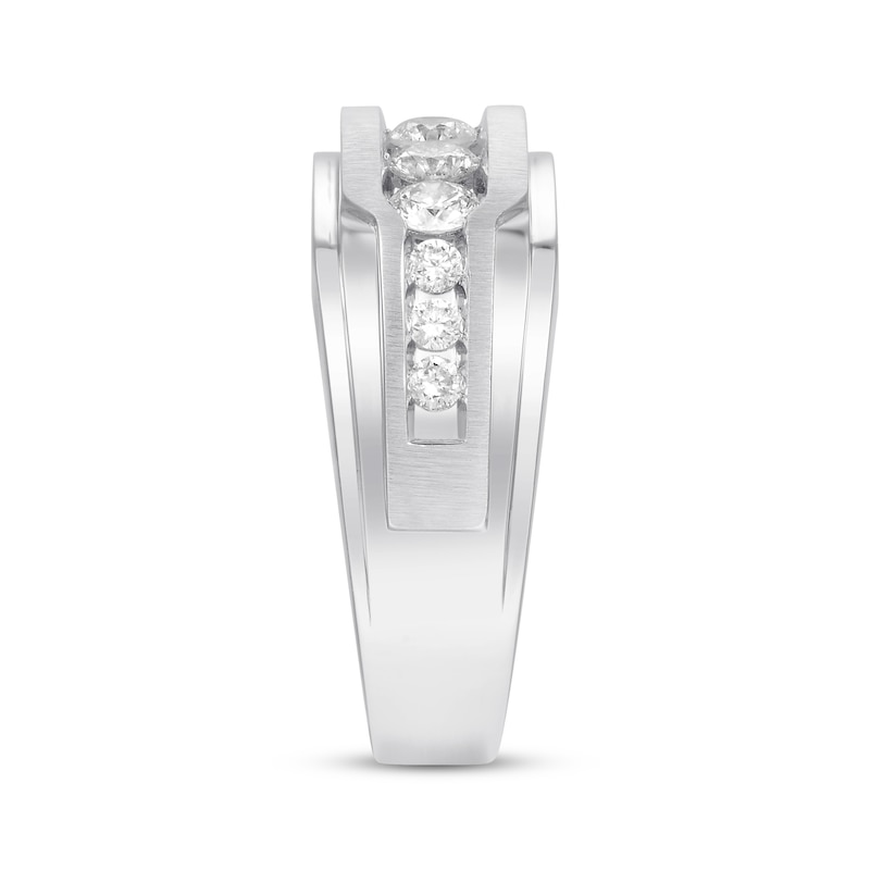 Main Image 2 of Now + Forever Men's Diamond Wedding Band 1 ct tw 10K White Gold