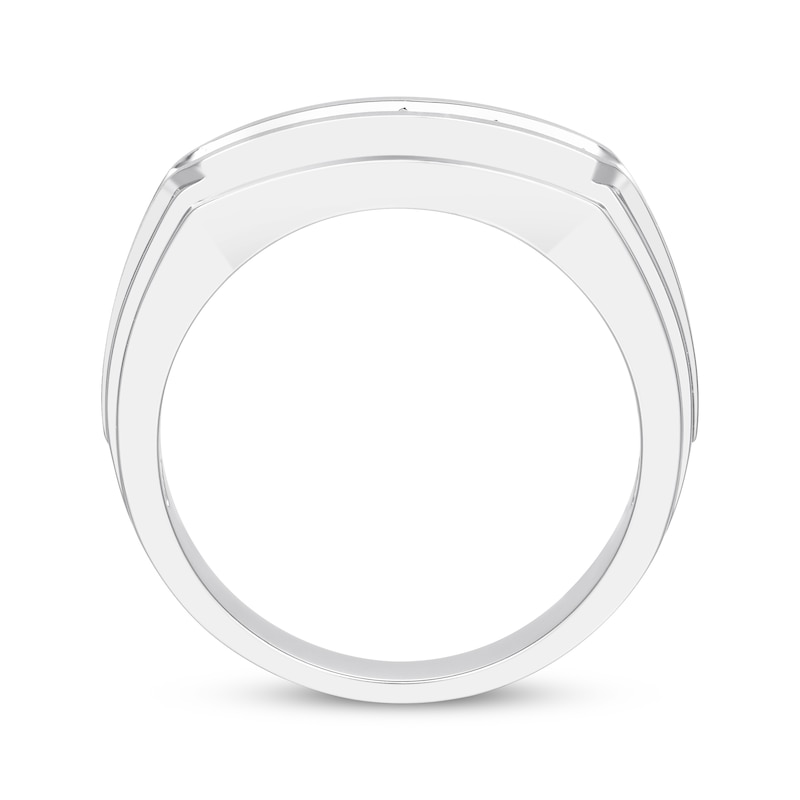Main Image 3 of Now + Forever Men's Diamond Wedding Band 1 ct tw 10K White Gold