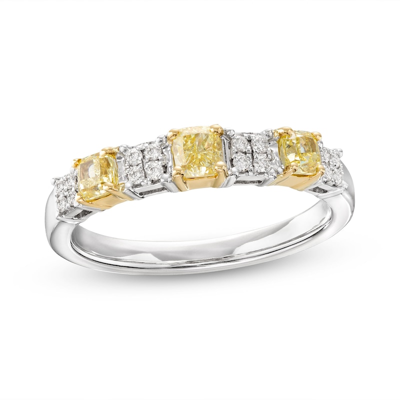 Le Vian Sunny Yellow Diamond Ring 5/8 ct tw 14K Two-Tone Gold