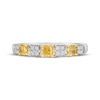 Thumbnail Image 3 of Le Vian Sunny Yellow Diamond Ring 5/8 ct tw 14K Two-Tone Gold