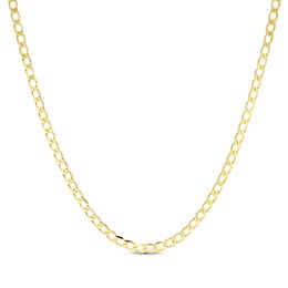 Curb Chain Necklace 2.95mm 10K Yellow Gold 16”
