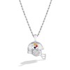 True Fans Pittsburgh Steelers 1/20 CT. T.W. Diamond Helmet Necklace in Sterling Silver