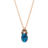 Thumbnail Image 0 of Le Vian Venetian Mosaic Blue Topaz Necklace 1/10 ct tw Diamonds 14K Strawberry Gold