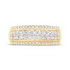 Thumbnail Image 3 of Now + Forever Multi-Row Diamond Anniversary Band 1 ct tw 10K Yellow Gold