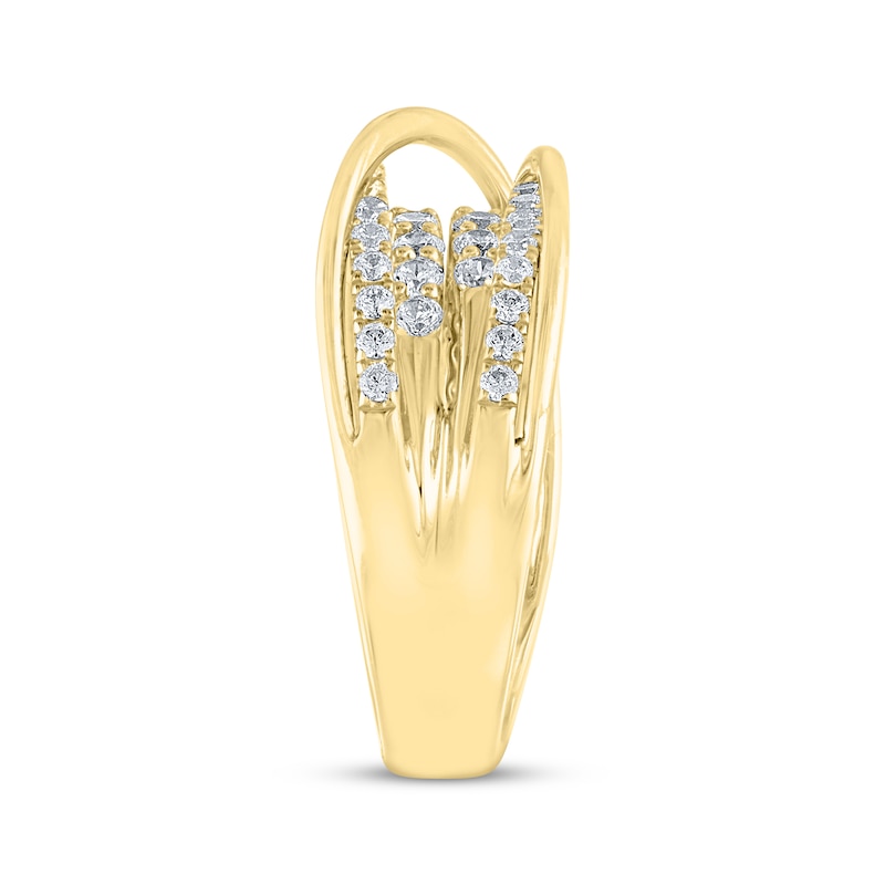 THE LEO Diamond Orbit Ring 1 ct tw 14K Yellow Gold