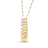 Thumbnail Image 3 of THE LEO Diamond Circle Necklace 1 ct tw 14K Yellow Gold 19&quot;