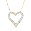 Thumbnail Image 0 of THE LEO Diamond Heart Necklace 3/4 ct tw 14K Yellow Gold