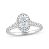 Thumbnail Image 1 of Now + Forever Lab-Grown Diamonds Oval-Cut Engagement Ring 1-1/2 ct tw 14K White Gold