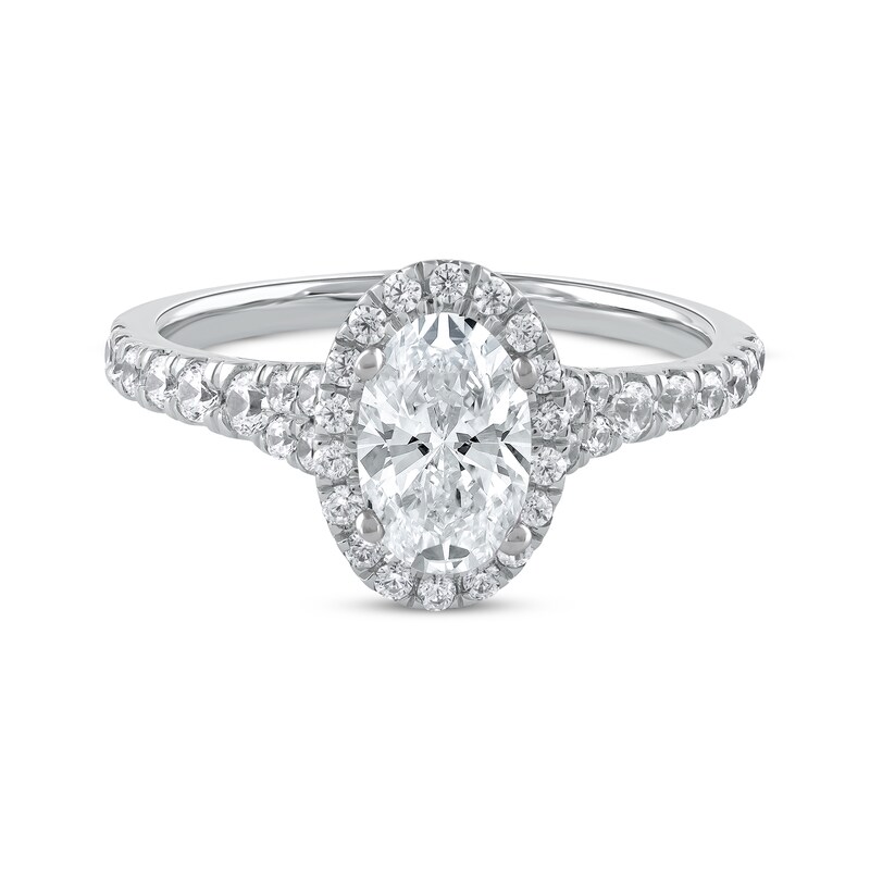 LabCreated Diamonds by KAY OvalCut Engagement Ring 11/2 ct tw 14K
