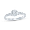 Thumbnail Image 1 of Now + Forever Round-Cut Diamond Halo Engagement Ring 1/4 ct tw 14K White Gold
