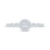 Thumbnail Image 3 of Now + Forever Round-Cut Diamond Halo Engagement Ring 1/4 ct tw 14K White Gold