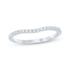 Thumbnail Image 6 of Now + Forever Diamond Contour Wedding Band 1/6 ct tw 14K White Gold