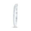 Thumbnail Image 7 of Now + Forever Diamond Contour Wedding Band 1/6 ct tw 14K White Gold