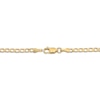 Thumbnail Image 3 of Curb Chain Necklace 2.95mm Solid 10K Yellow Gold 18&quot;