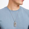 Thumbnail Image 6 of Rectangular Dragon Necklace Oxidized Stainless Steel 24&quot;