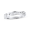 Thumbnail Image 1 of Now + Forever Men's Diamond Wedding Ring 1/8 ct tw 10K White Gold