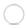 Thumbnail Image 3 of Now + Forever Men's Diamond Wedding Ring 1/8 ct tw 10K White Gold