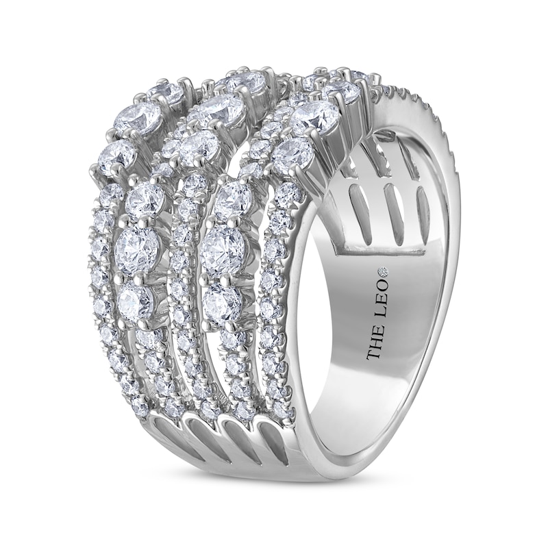 Main Image 2 of THE LEO Diamond Five-Row Ring 2-14 ct tw 14K White Gold