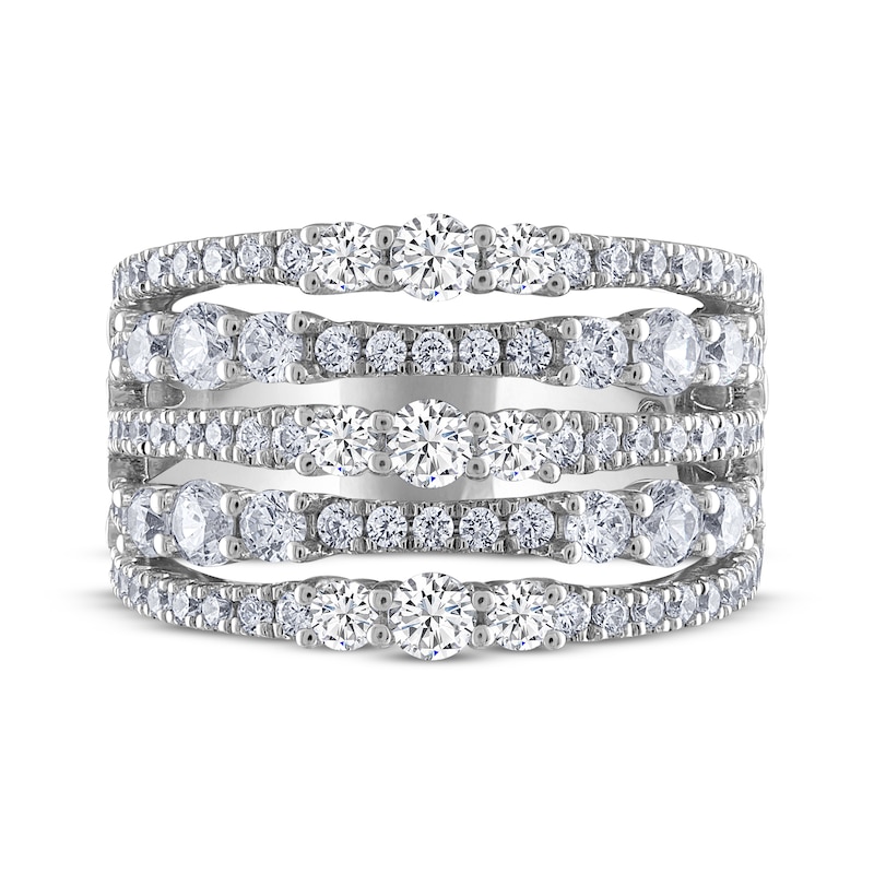 Main Image 3 of THE LEO Diamond Five-Row Ring 2-14 ct tw 14K White Gold