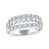 Thumbnail Image 1 of THE LEO Diamond Multi-Row Ring 1 ct tw 14K White Gold