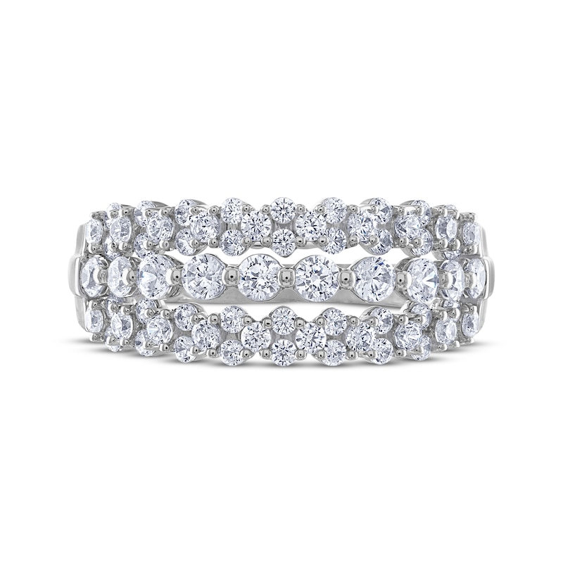 Main Image 3 of THE LEO Diamond Multi-Row Ring 1 ct tw 14K White Gold