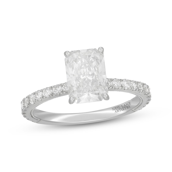Neil Lane Artistry Radiant-Cut Lab-Grown Diamond Engagement Ring 2-1/2 ct tw 14K White Gold