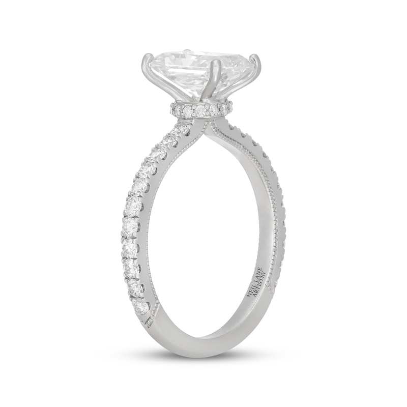 Main Image 2 of Neil Lane Artistry Radiant-Cut Lab-Grown Diamond Engagement Ring 2-1/2 ct tw 14K White Gold