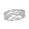 Thumbnail Image 0 of Neil Lane Artistry Baguette & Round-Cut Lab-Created Diamond Anniversary Ring 1-1/2 ct tw 14K White Gold