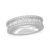 Thumbnail Image 0 of Neil Lane Artistry Baguette & Round-Cut Lab-Created Diamond Anniversary Ring 1-1/2 ct tw 14K White Gold