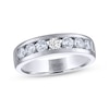 Thumbnail Image 1 of Men's THE LEO Legacy Lab-Grown Diamond Wedding Band 1 ct tw 14K White Gold