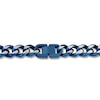 Thumbnail Image 3 of Chain Necklace Solid Stainless Steel & Blue Ion Plating 24&quot;