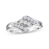 Thumbnail Image 1 of THE LEO Diamond Three-Row Swirl Ring 1/3 ct tw 14K White Gold