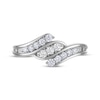 Thumbnail Image 3 of THE LEO Diamond Three-Row Swirl Ring 1/3 ct tw 14K White Gold