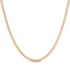 Thumbnail Image 1 of Cuban Curb Chain Necklace 3.75mm Hollow 14K Yellow Gold 22&quot;