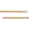 Thumbnail Image 3 of Cuban Curb Chain Necklace 3.75mm Hollow 14K Yellow Gold 22&quot;