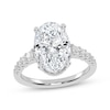Thumbnail Image 1 of Now + Forever Lab-Grown Diamonds Oval-Cut Engagement Ring 3-1/2 ct tw 14K White Gold