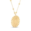 Thumbnail Image 3 of Diamond-Cut Virgin Mary Medallion Necklace 14K Yellow Gold 18&quot;