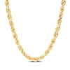 Thumbnail Image 1 of Glitter Rope Chain Necklace 6.5mm Solid 10K Yellow Gold 24&quot;