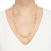 Thumbnail Image 5 of Glitter Rope Chain Necklace 6.5mm Solid 10K Yellow Gold 24&quot;