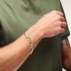 Thumbnail Image 3 of Figaro Chain Bracelet 10.7mm Solid 10K Yellow Gold 8.75"