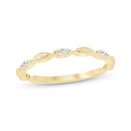 Now + Forever Diamond Anniversary Ring 1/10 ct tw 10K Yellow Gold