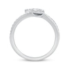 Thumbnail Image 3 of KAY Lab-Grown Diamonds Oval & Marquise-Cut Fashion Ring 3/8 ct tw 10K White Gold