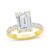 Thumbnail Image 1 of Now + Forever Lab-Grown Diamonds Emerald-Cut Engagement Ring 4-7/8 ct tw 14K Yellow Gold