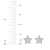 Thumbnail Image 5 of Multi-Diamond Pavé Star Stud Earrings 1/6 ct tw 10K Rose Gold