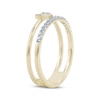 Thumbnail Image 2 of Diamond Heart Faux-Stack Ring 1/6 ct tw 10K Yellow Gold