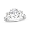 Thumbnail Image 1 of Memories Moments Magic Lab-Grown Diamond Oval-Cut Three-Stone Engagement Ring 3-1/2 ct tw 14K White Gold