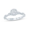 Thumbnail Image 1 of Now + Forever Lab-Grown Diamonds Round-Cut Halo Engagement Ring 5/8 ct tw 14K White Gold