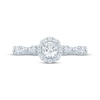 Thumbnail Image 3 of Now + Forever Lab-Grown Diamonds Round-Cut Halo Engagement Ring 5/8 ct tw 14K White Gold